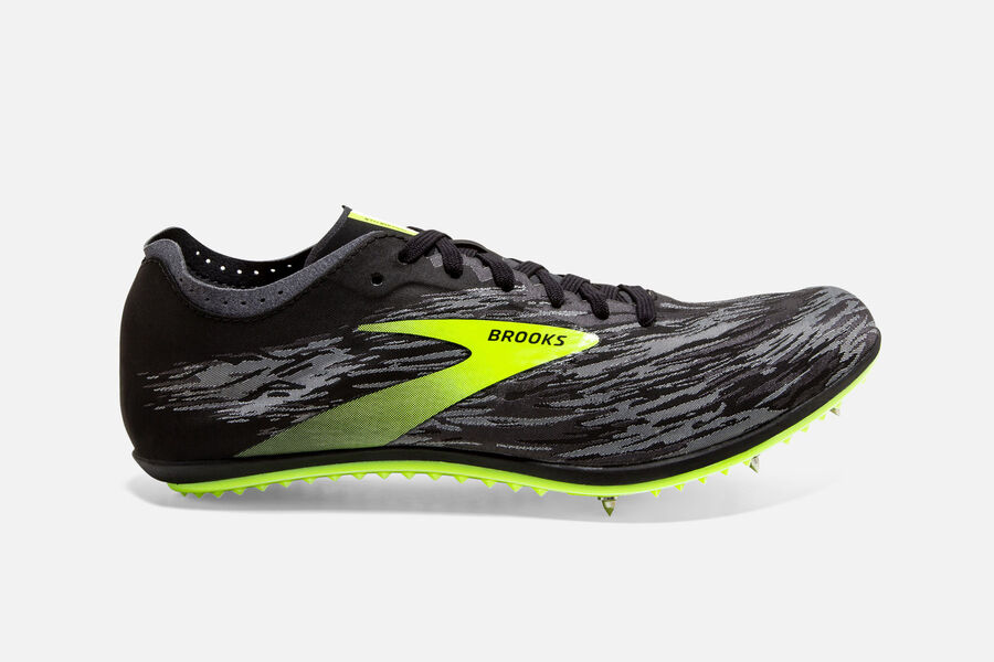 Spikes Atletismo Brooks ELMN8 v5 Masculino Brasil - Pretas/Cinzentas 2530798-HY